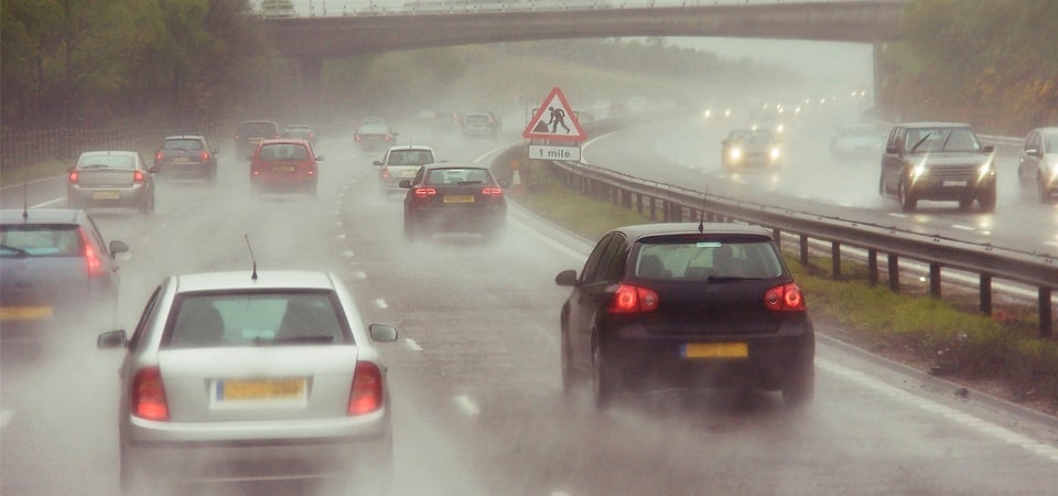 Driving in rain